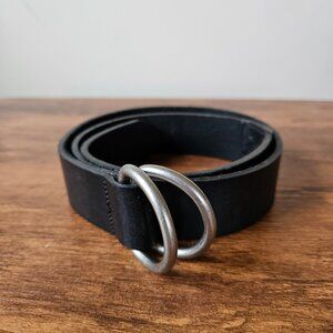 Mountain Khakis Men's Black Leather D-Ring Belt M